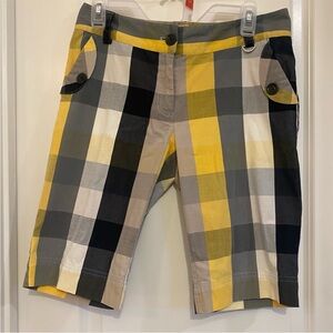 Lija Golf Shorts, plaid with pockets, summertime resort vacation size 6